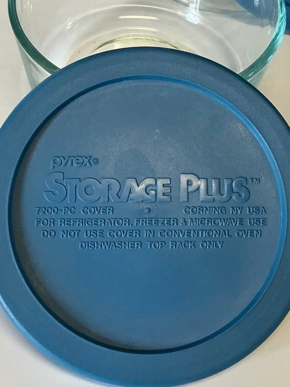 Pyrex Storage Plus Bowl & Lid Set Vintage Corning Glass